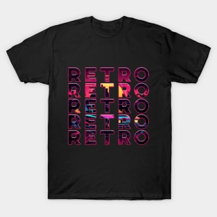 Retro design imbedded in words T-Shirt